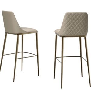 Max Diamond With Metal Base Bar Stool By Eforma