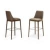 Max Diamond With Wooden Base Bar Stool By Eforma 1