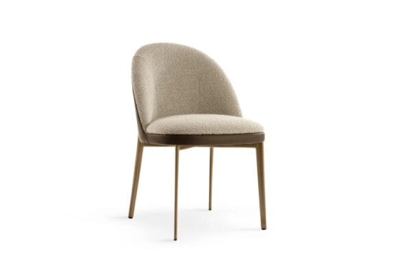Minni With Metal Legs Dining Chair By Eforma