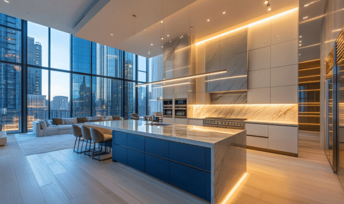 Kitchen cabinet doors in Dubai kitchen
