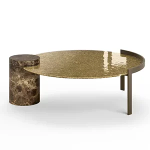 Peo Low With Glass Top Coffee Table By Eforma 2