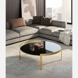 Perry With Glass Top Coffee Table By Eforma 2
