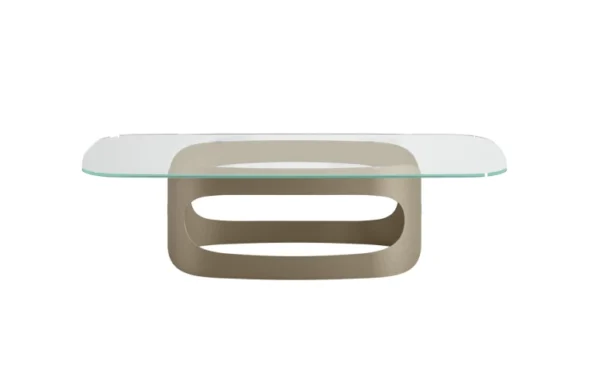 Polifemo Low With Glass Top Coffee Table By Eforma