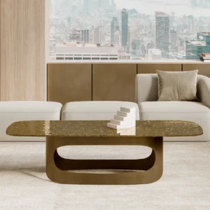 Polifemo Low With Glass Top Coffee Table By Eforma 4