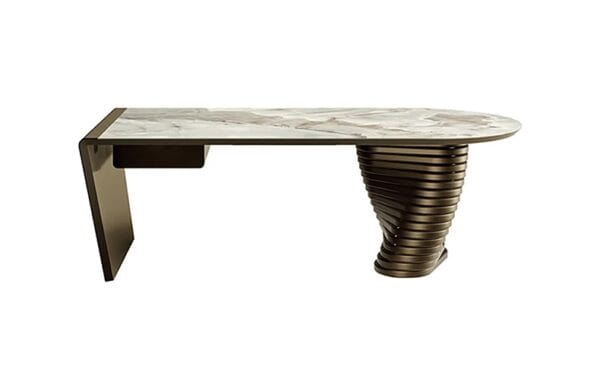 Rotolo With Ceramic Top Desk By Eforma