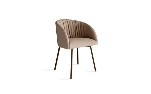 Vulcano With Metal Legs Armchair By Eforma