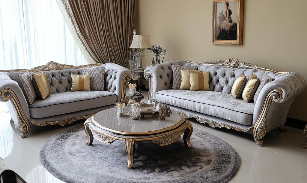 Luxury upholstery in Dubai living room