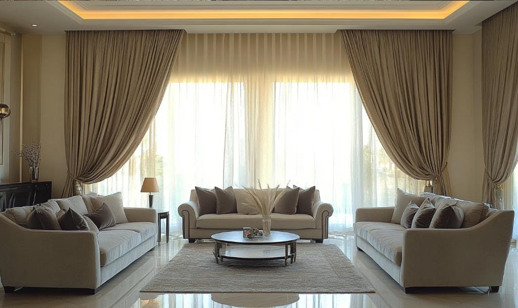 Blackout curtain fabric for Dubai home