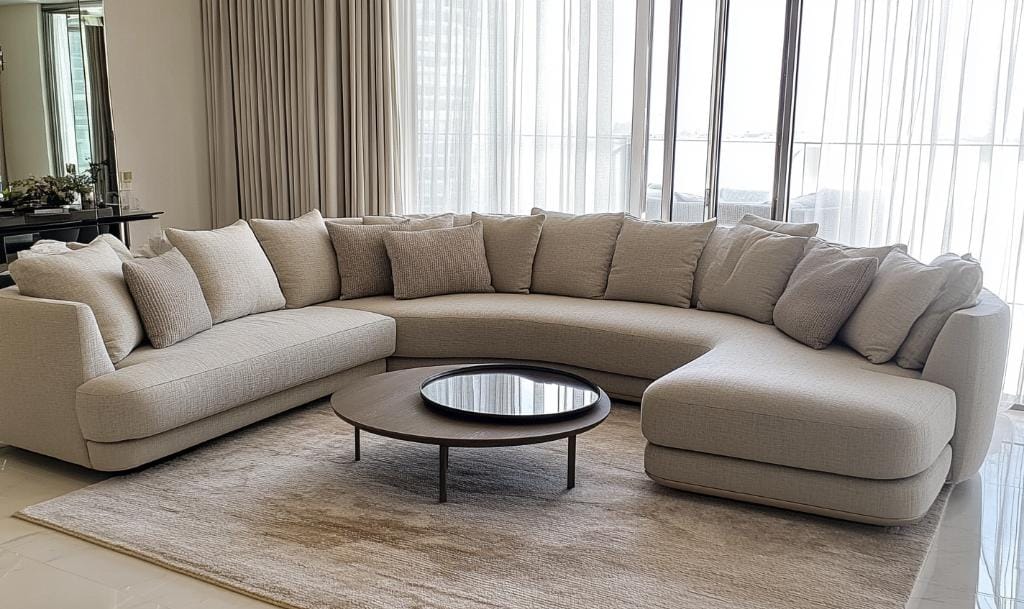 Modern sofa with furniture upholstery Dubai