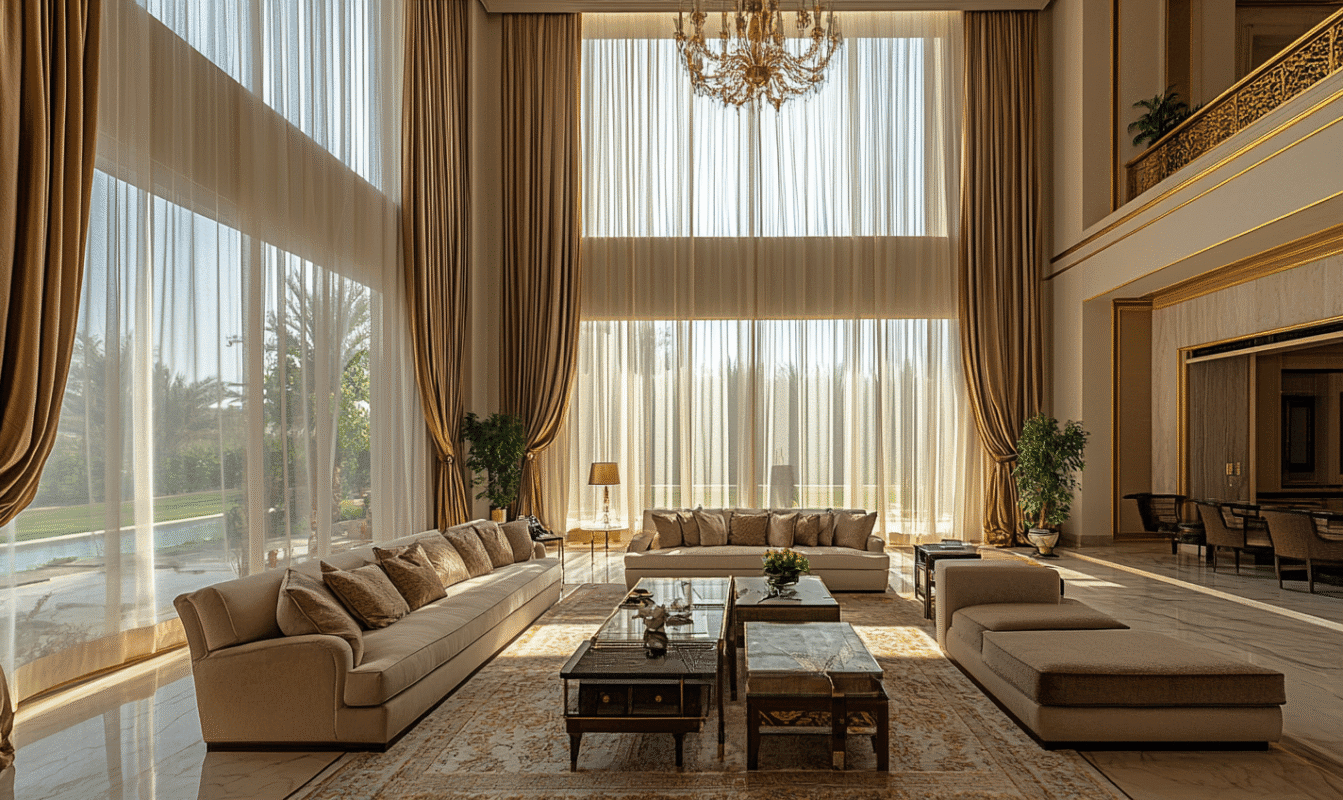 Fabrics for luxury drapes
