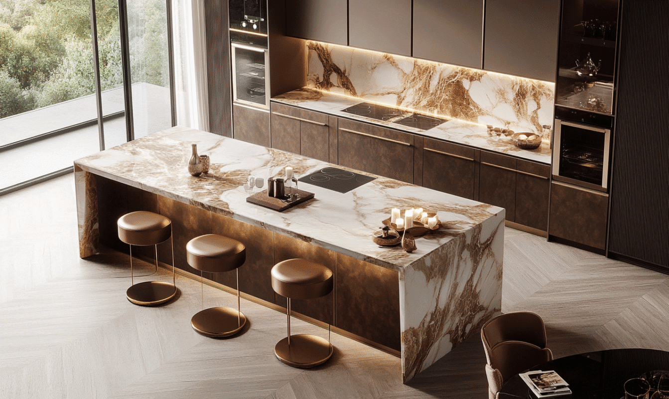 bespoke kitchen island in Dubai