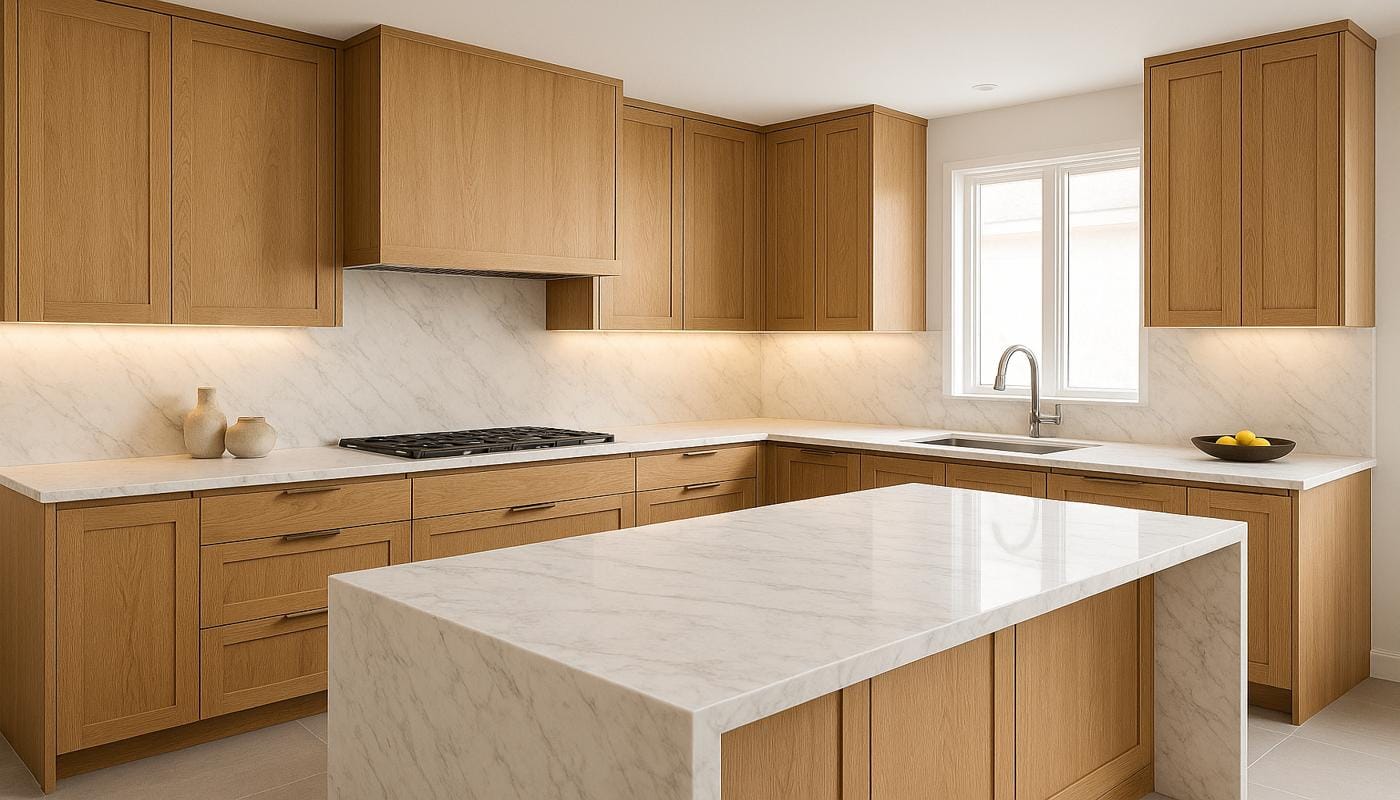 l shaped white kitchen