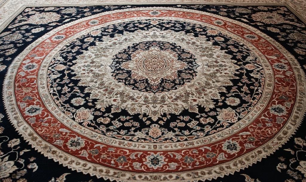 Layered modern persian rug