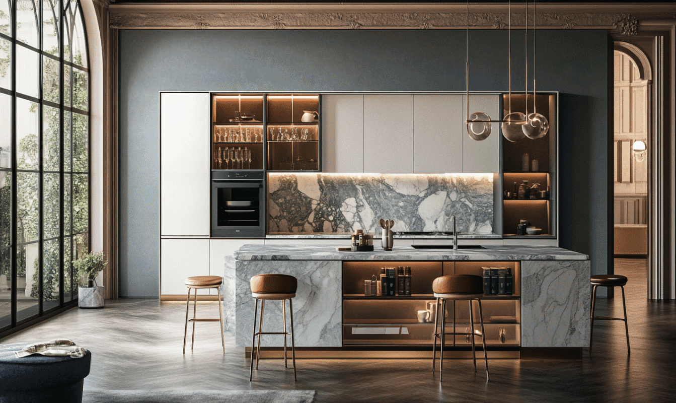 small modular kitchen design in Dubai