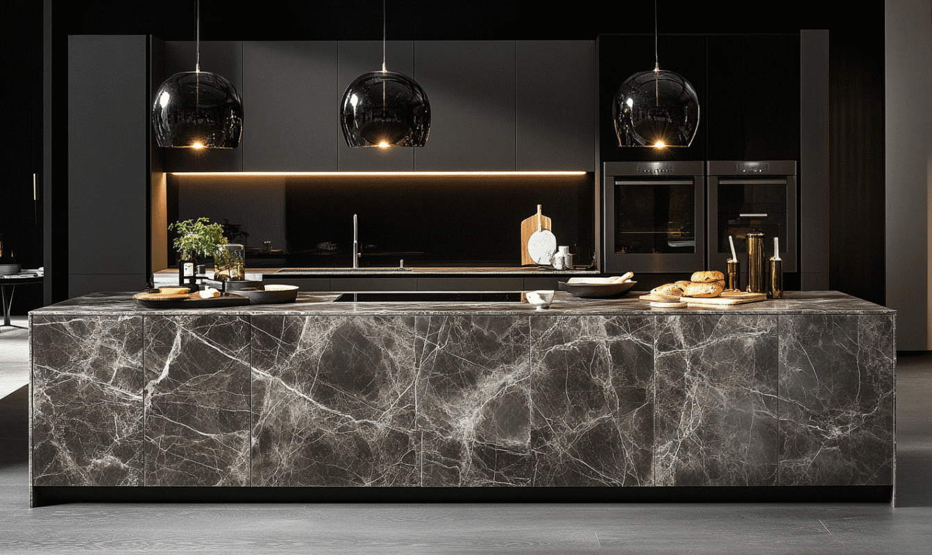 Lights in small open kitchen designs