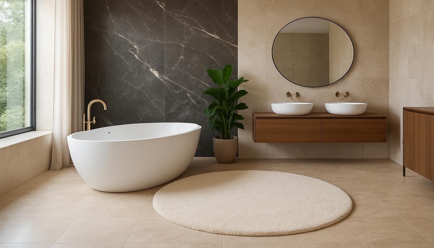 luxury bathroom rugs