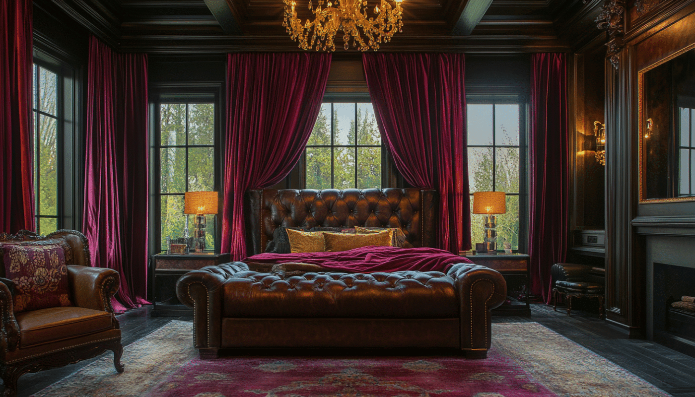 Luxury curtain fabrics adding elegance and sophistication to rooms.