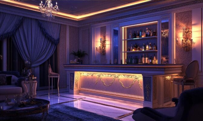 Modern home mini bar designs