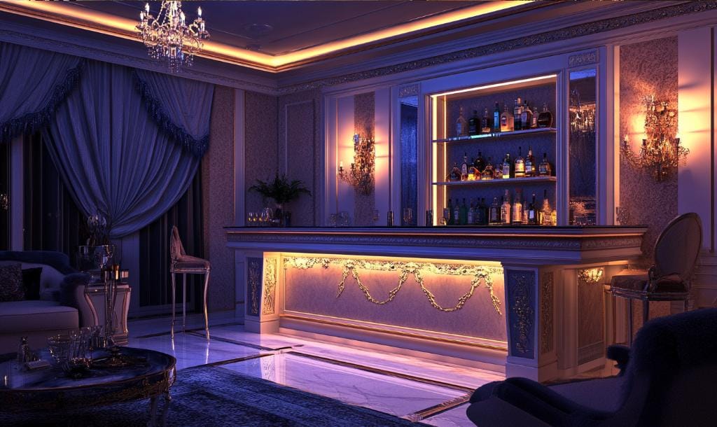 Modern home mini bar designs