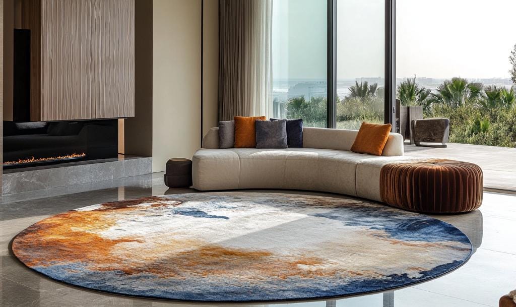 Long lasting round rugs