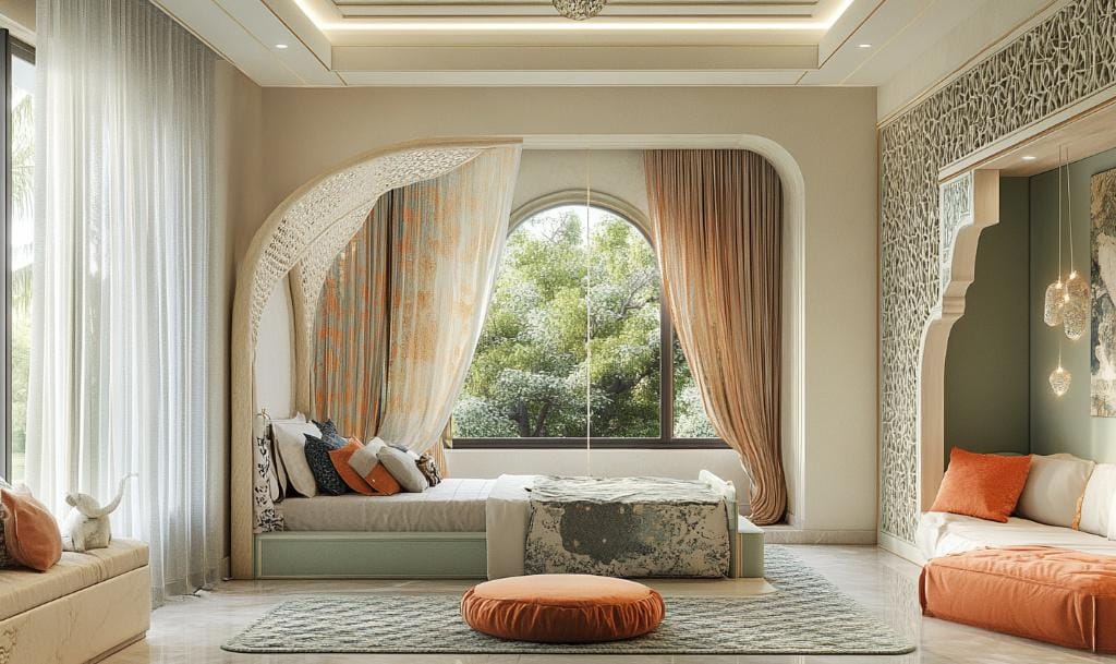 Bespoke silk kids curtains in Dubai