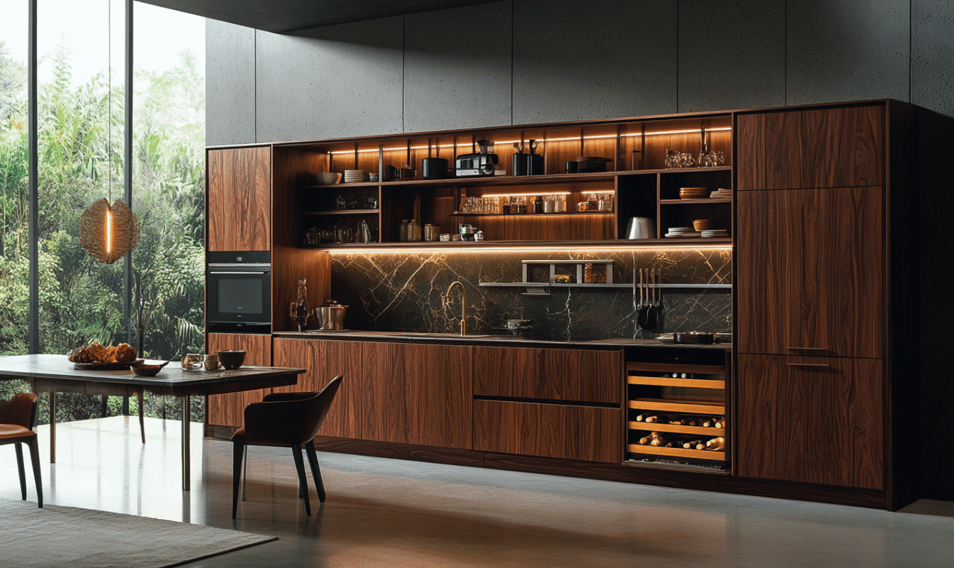 Storage in small modular kitchen design