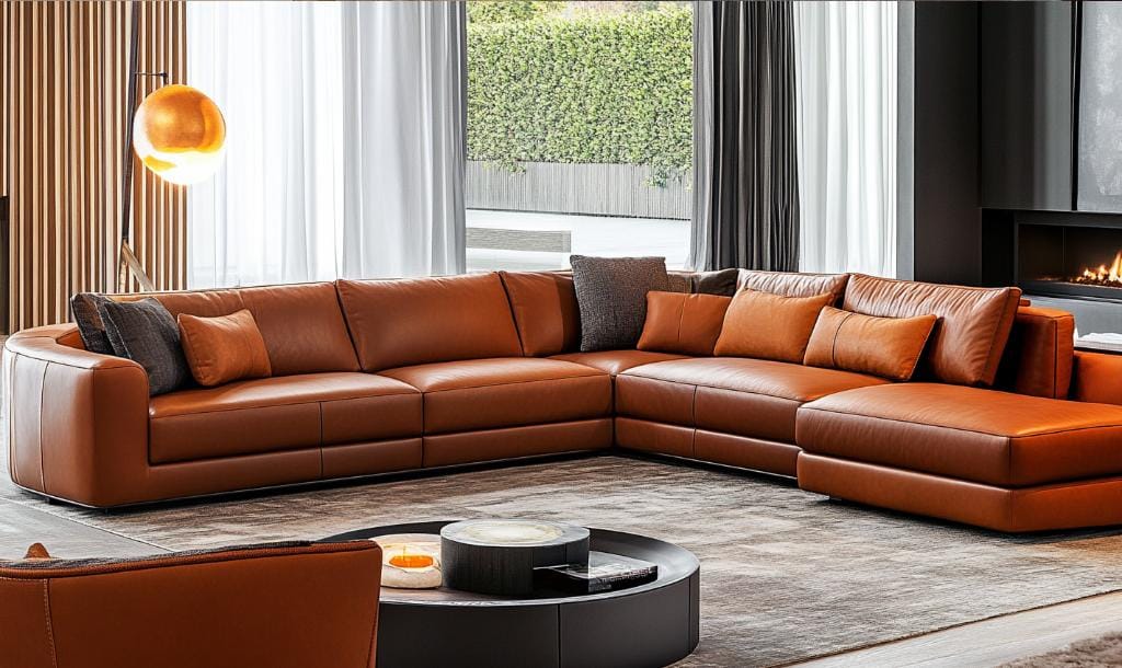 Fine leather upholstery meaning furniture