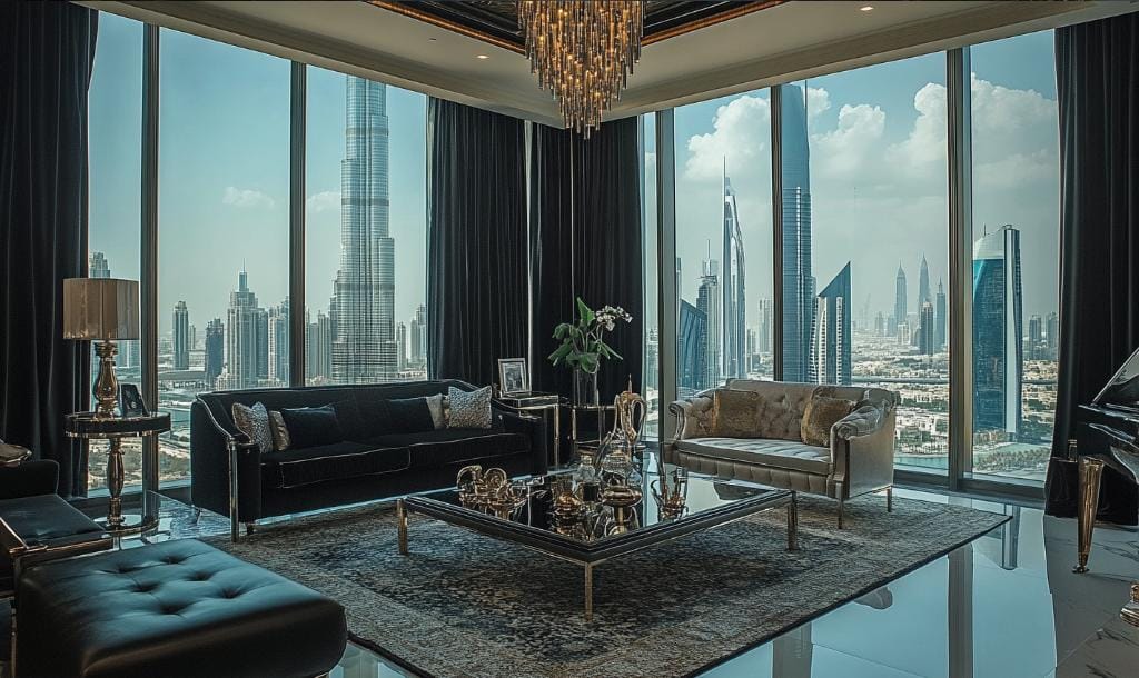 Modern plain black curtains​