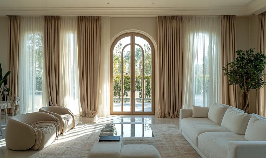 Modern 100 linen curtain fabric​