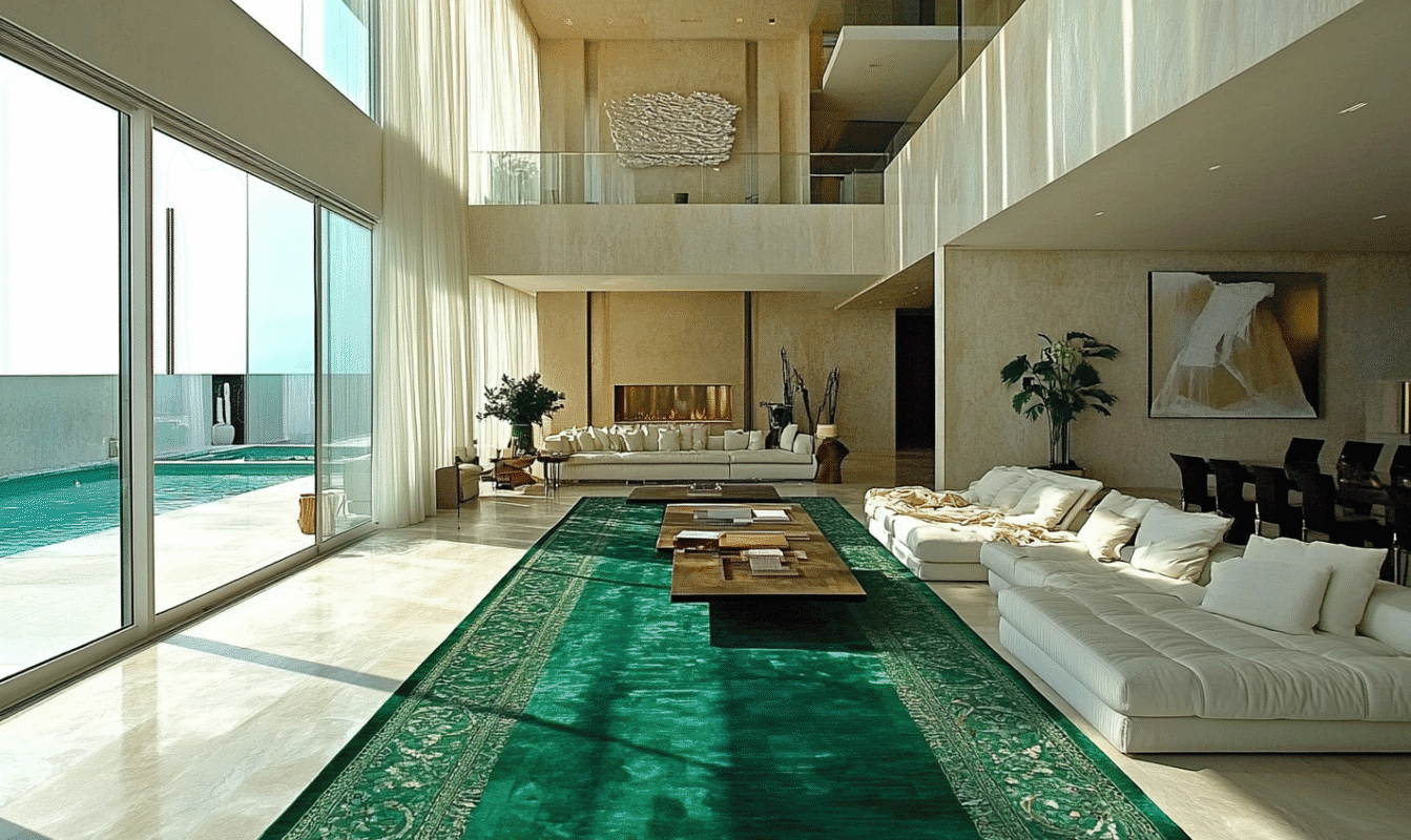 Modern blue persian rug​