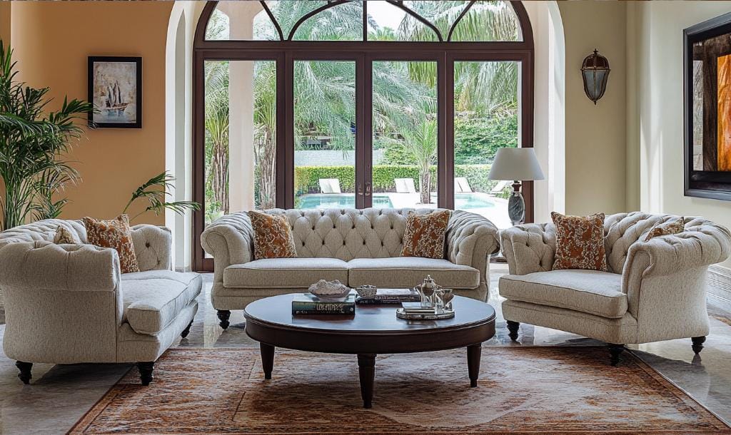 Neutral colours in upholstery Dubai