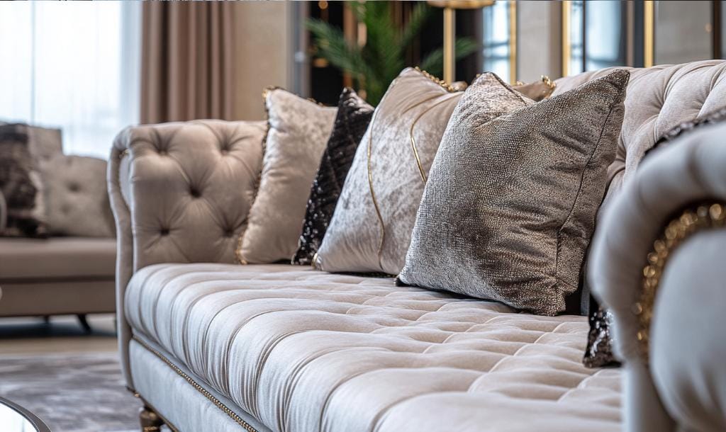 Latest exotic upholstery fabrics for luxury sofas