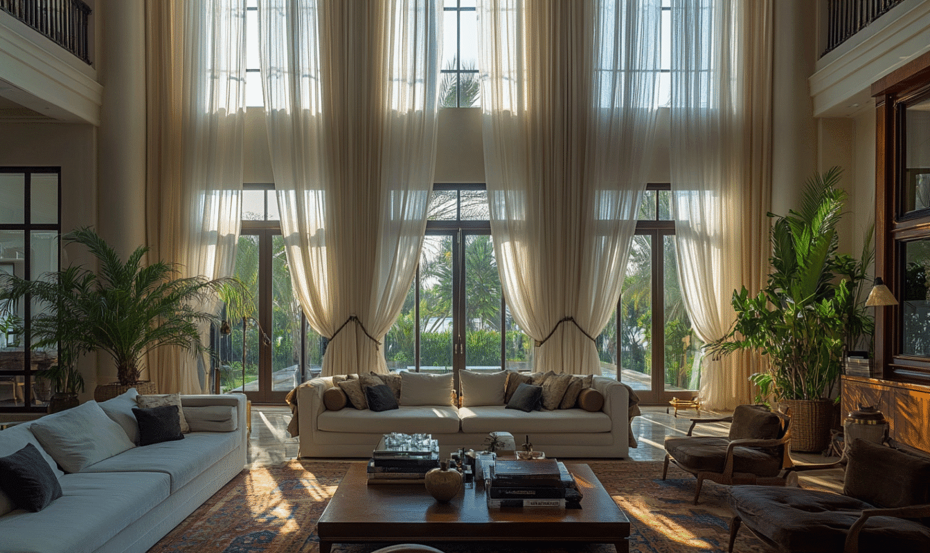 Designer luxury curtains in Dubai