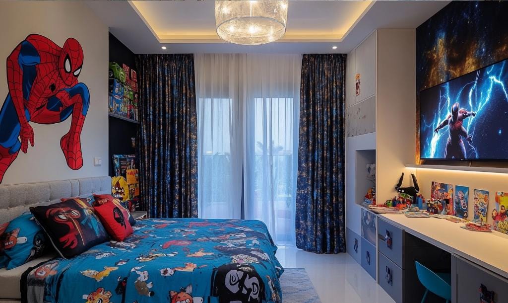 Safety with kids room curtains