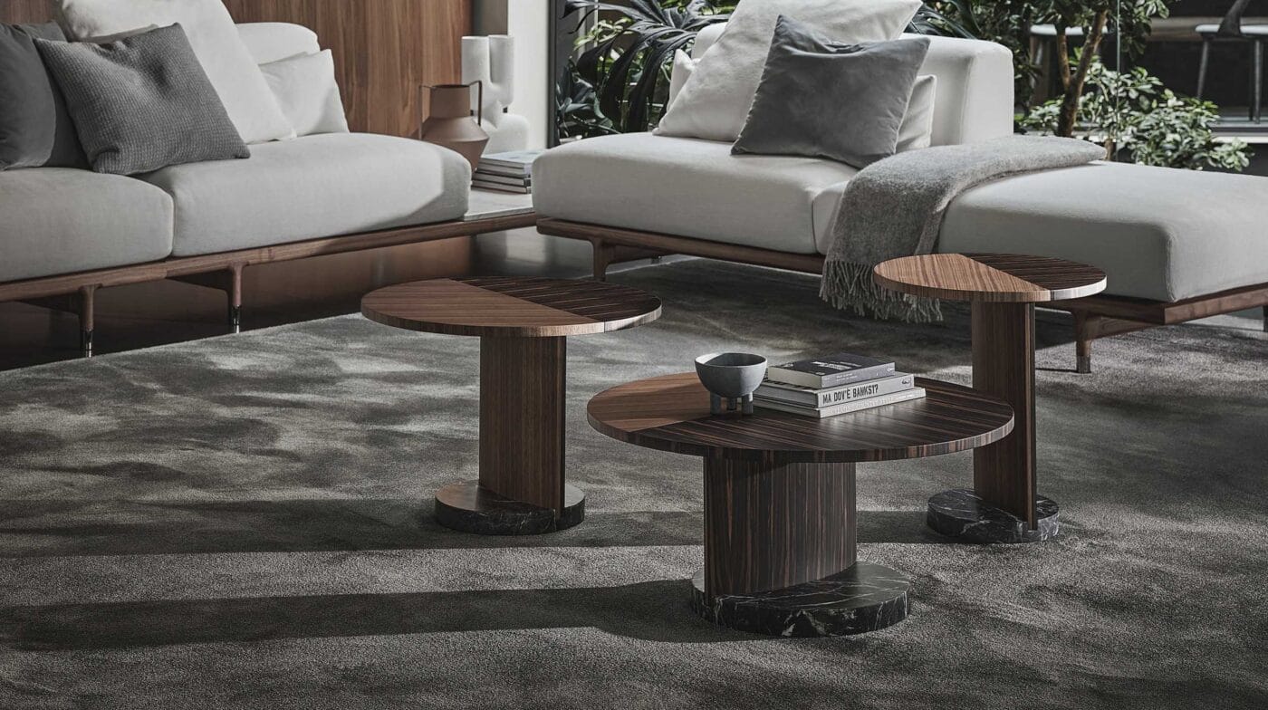 porada side table​ in living room