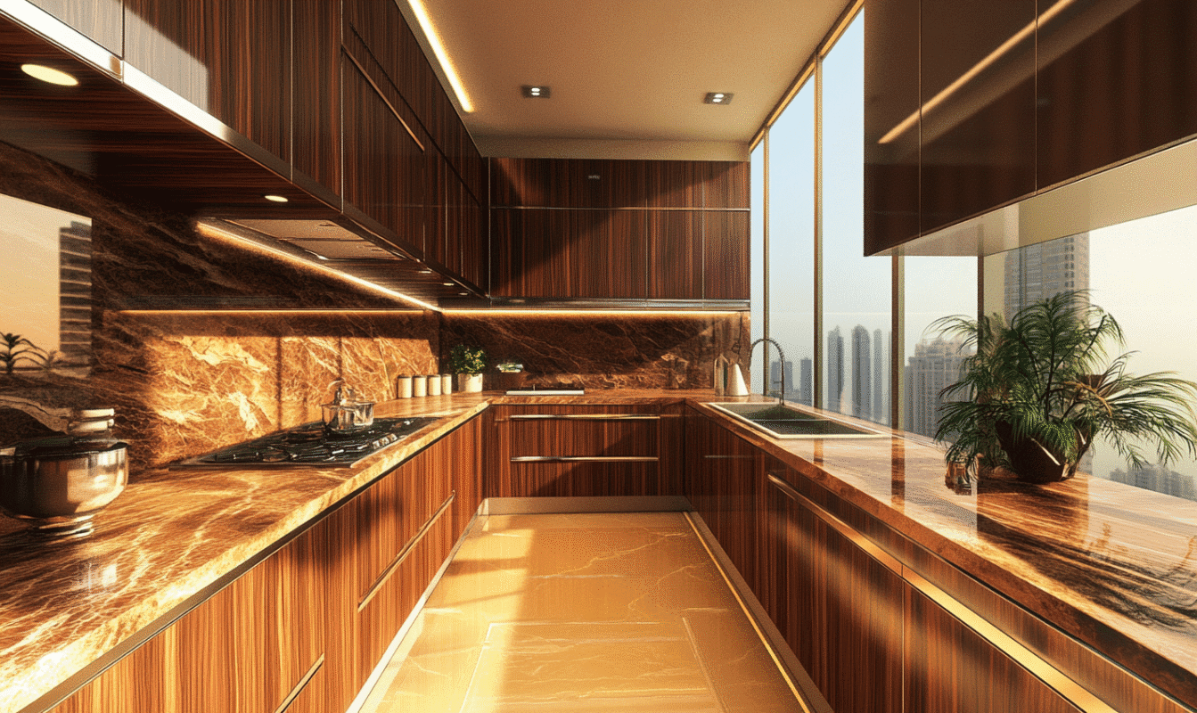 Latest small open kitchen designs in Dubai