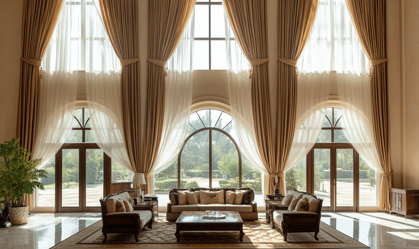 Sheer luxury curtains in Dubai