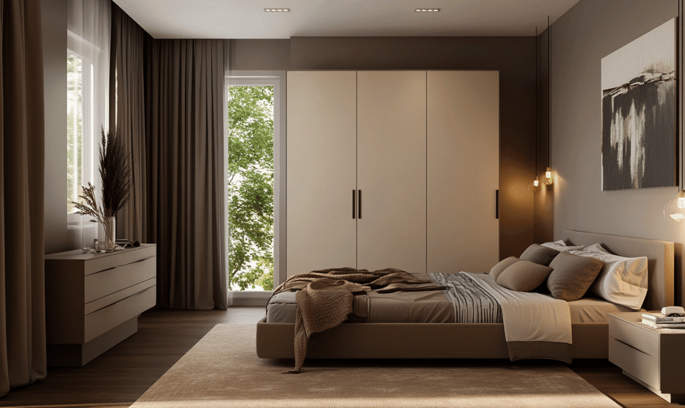 2 door wardrobe design