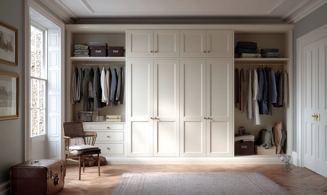 classic shaker style fitted wardrobes for modern bedroom