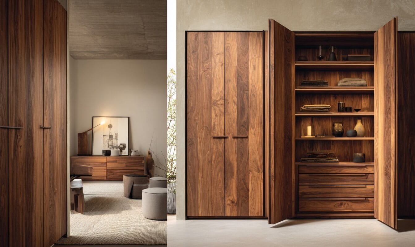 eco friendly wooden wardrobe for luxury homes