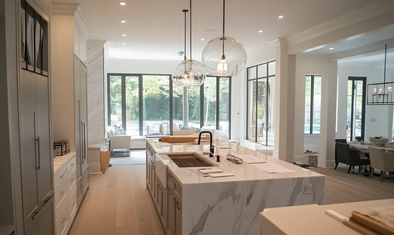 marble kitchen and bath remodel