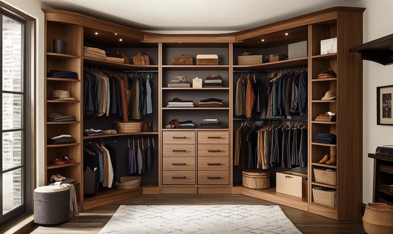 triangular wardrobe design