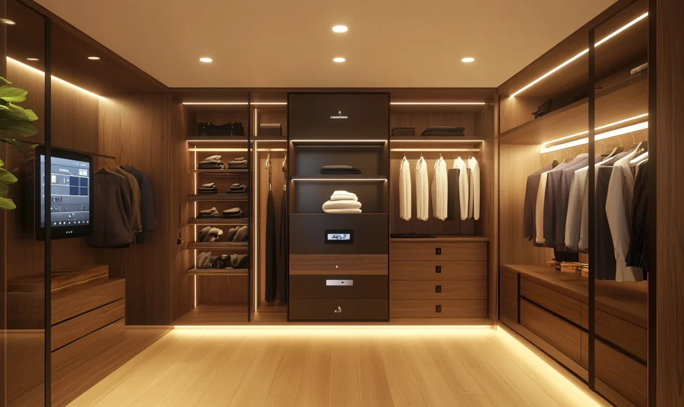 technology integrated wardrobe design