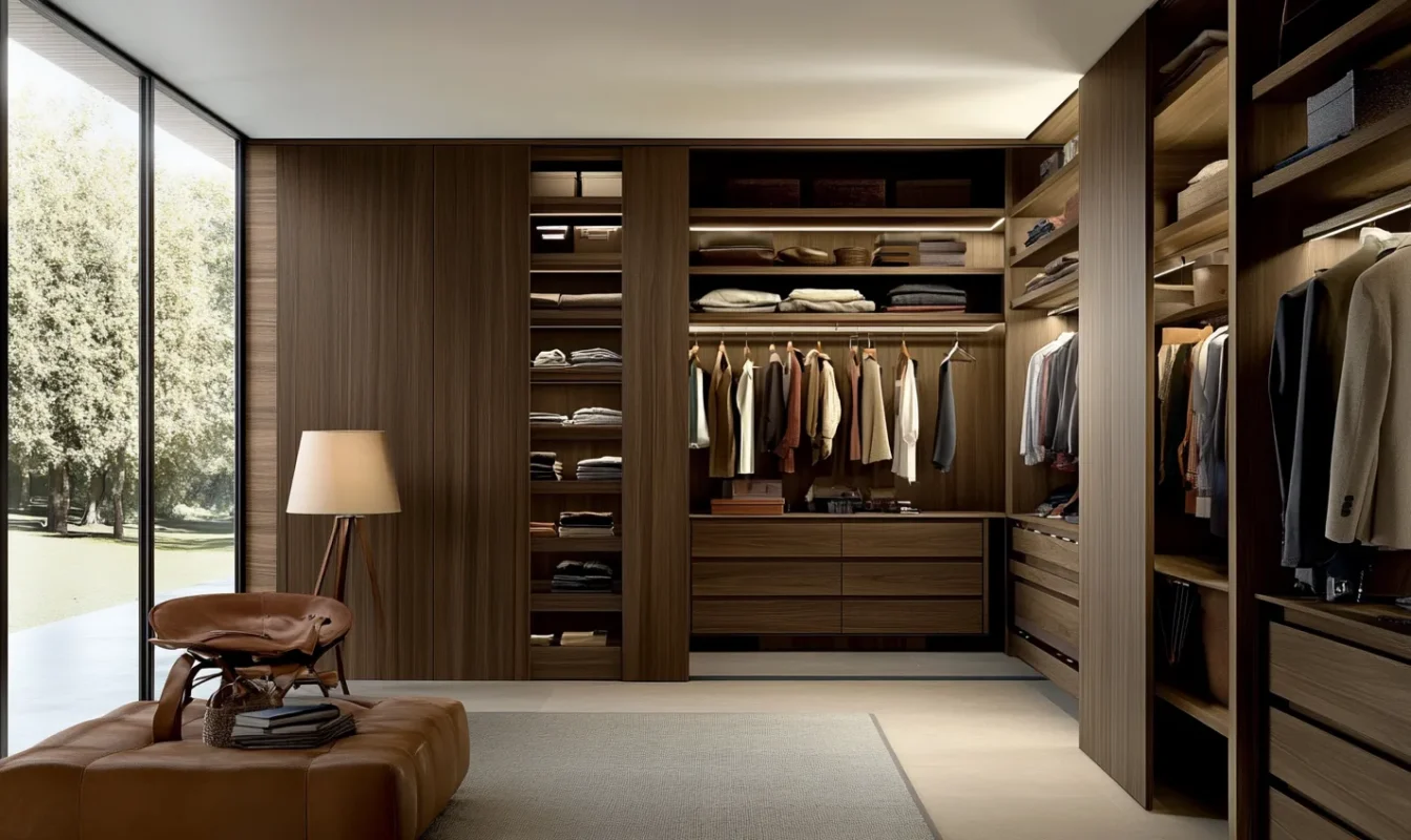 hidden walk in wardrobe