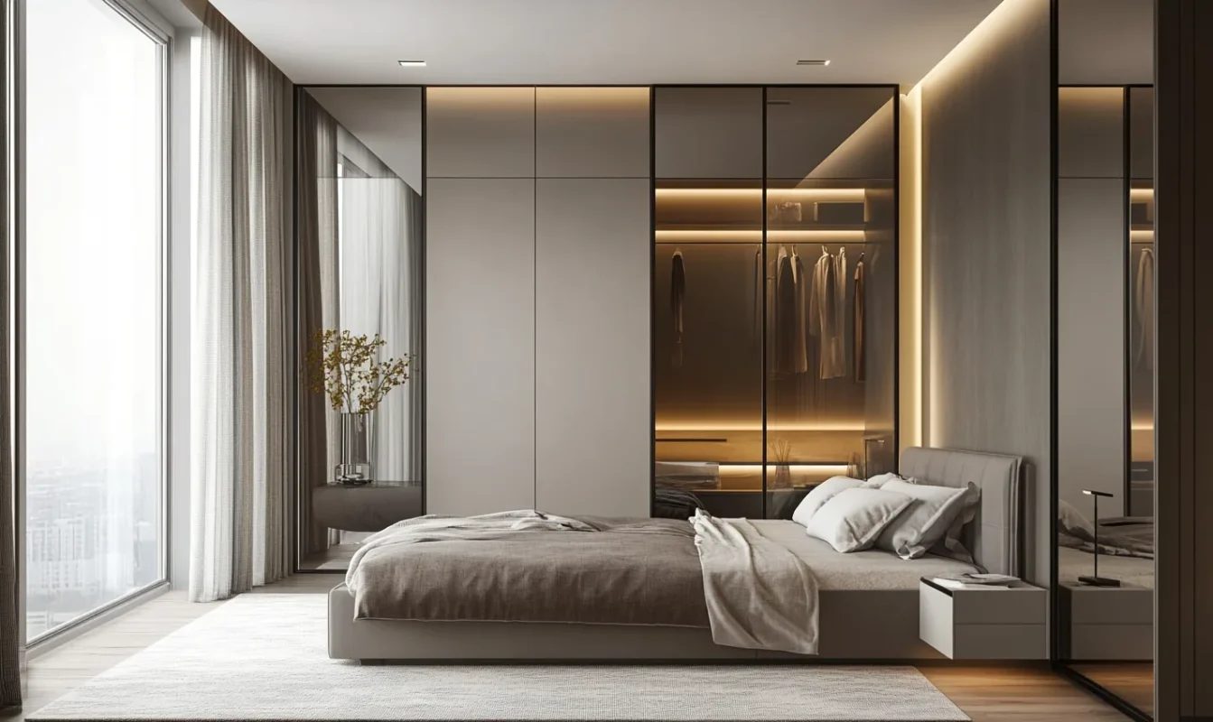glass wardrobe doors
