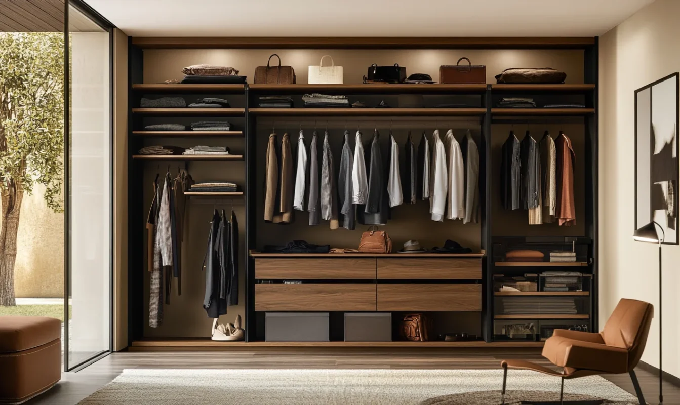 wardrobe design for awkward spaces