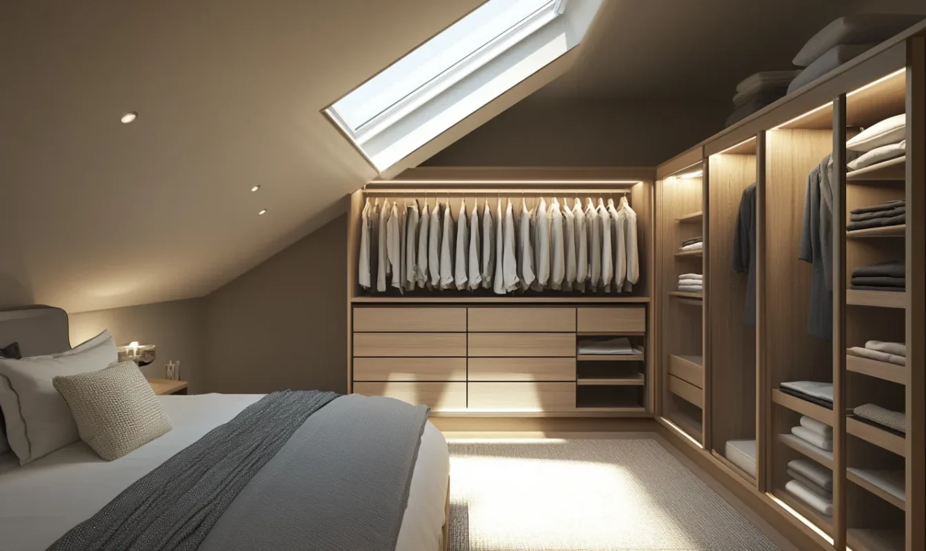 skyline integration with wardrobe design