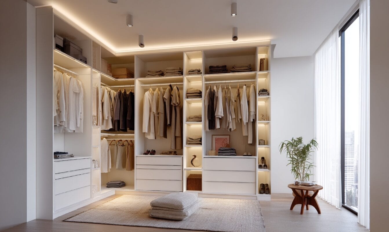 corner fitted wardrobe design