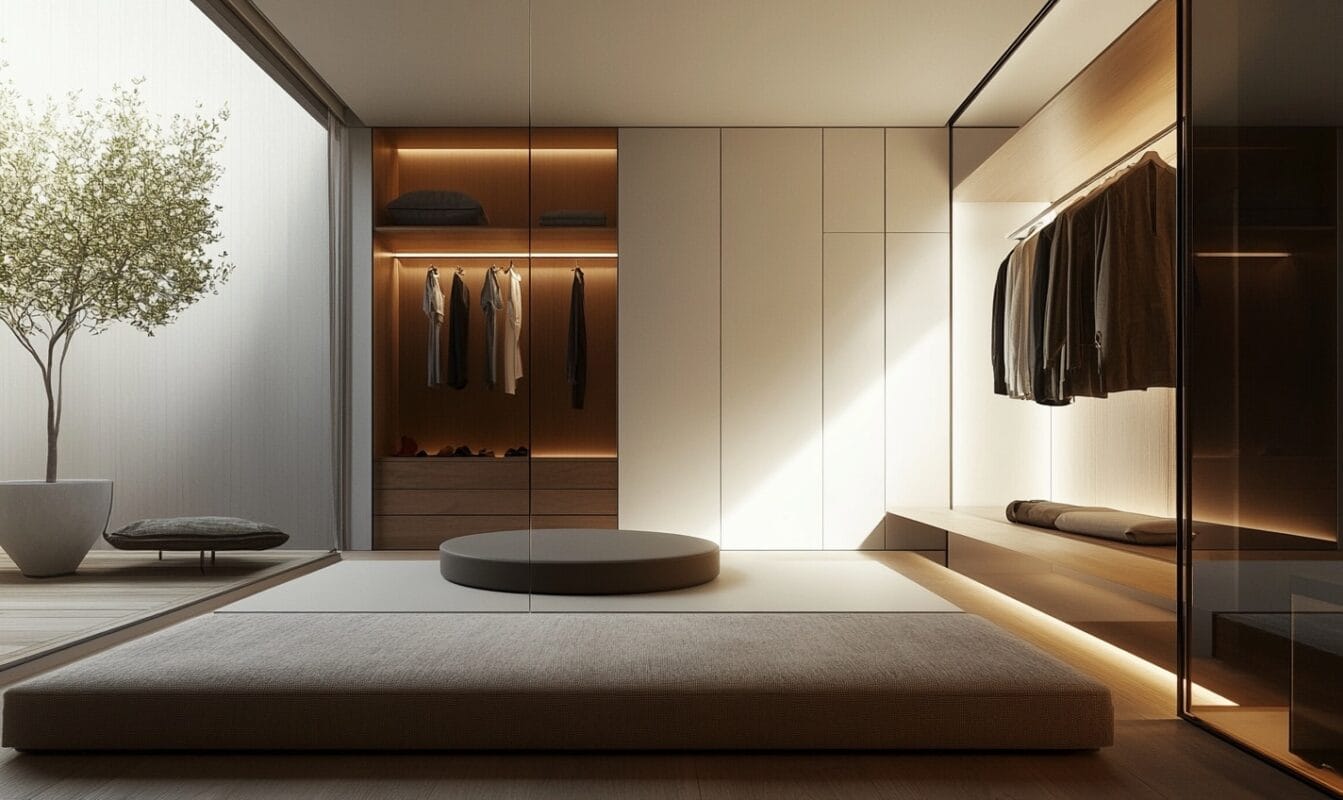 floating base wardrobe design
