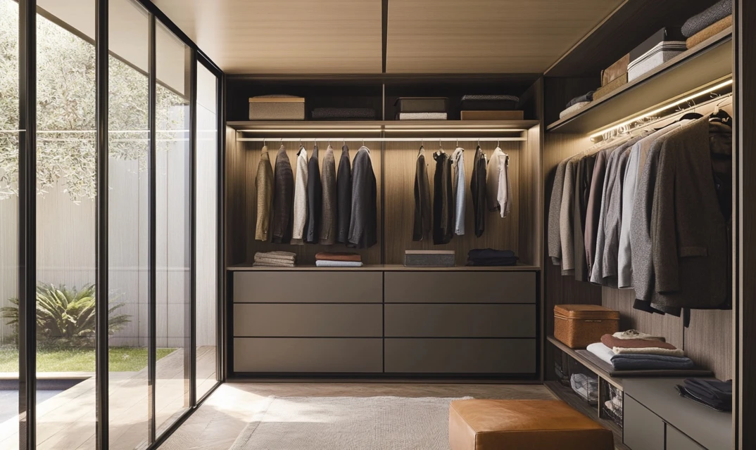 multi height configurations in wardrobe designs